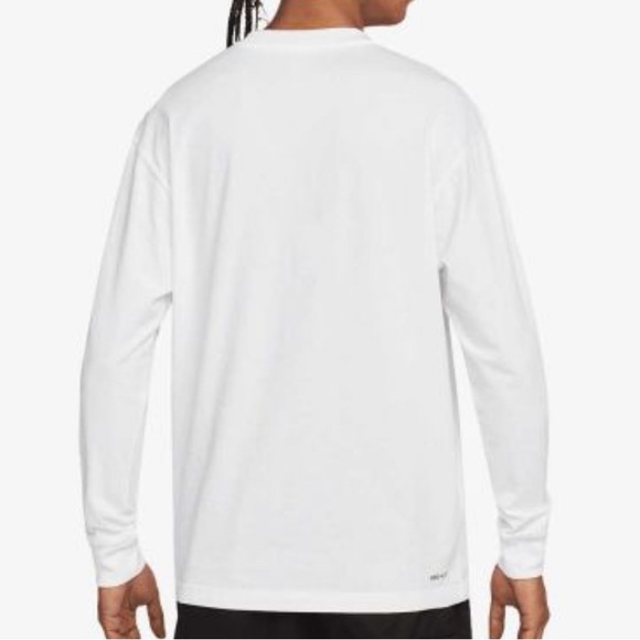 Air Jordan Longsleeved Cement White Black New with Tags Large Retro Shirt Nike - Picture 4 of 5